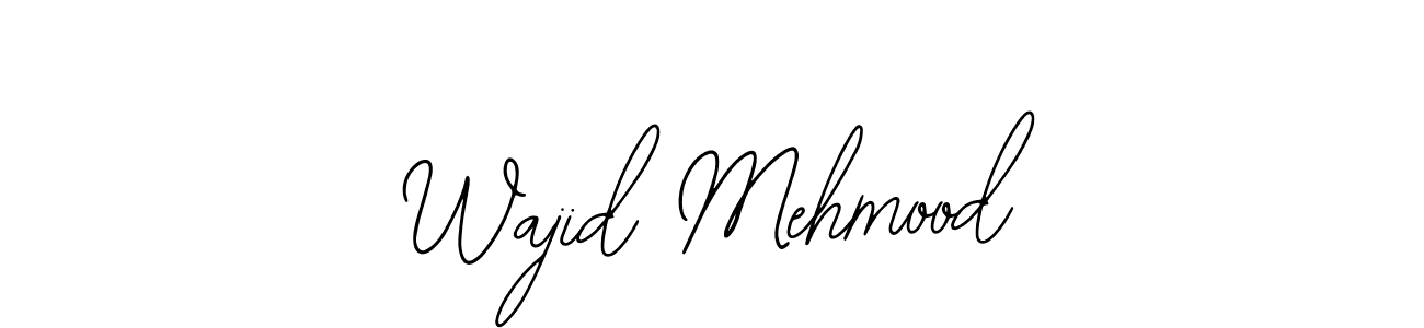 You should practise on your own different ways (Bearetta-2O07w) to write your name (Wajid Mehmood) in signature. don't let someone else do it for you. Wajid Mehmood signature style 12 images and pictures png