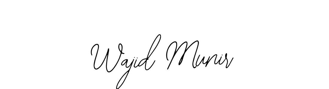 Wajid Munir stylish signature style. Best Handwritten Sign (Bearetta-2O07w) for my name. Handwritten Signature Collection Ideas for my name Wajid Munir. Wajid Munir signature style 12 images and pictures png