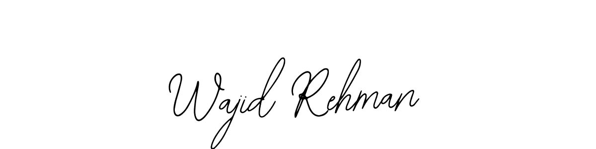 Make a beautiful signature design for name Wajid Rehman. Use this online signature maker to create a handwritten signature for free. Wajid Rehman signature style 12 images and pictures png