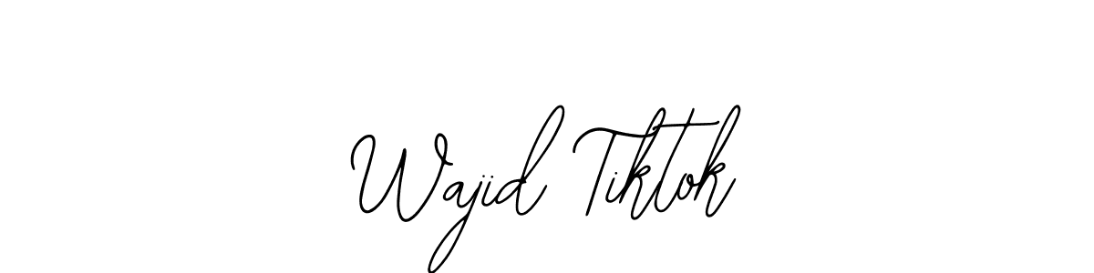 Similarly Bearetta-2O07w is the best handwritten signature design. Signature creator online .You can use it as an online autograph creator for name Wajid Tiktok. Wajid Tiktok signature style 12 images and pictures png