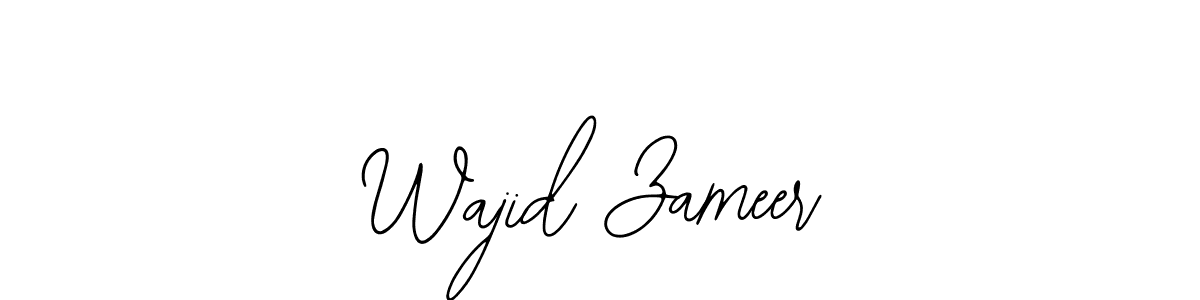 Design your own signature with our free online signature maker. With this signature software, you can create a handwritten (Bearetta-2O07w) signature for name Wajid Zameer. Wajid Zameer signature style 12 images and pictures png