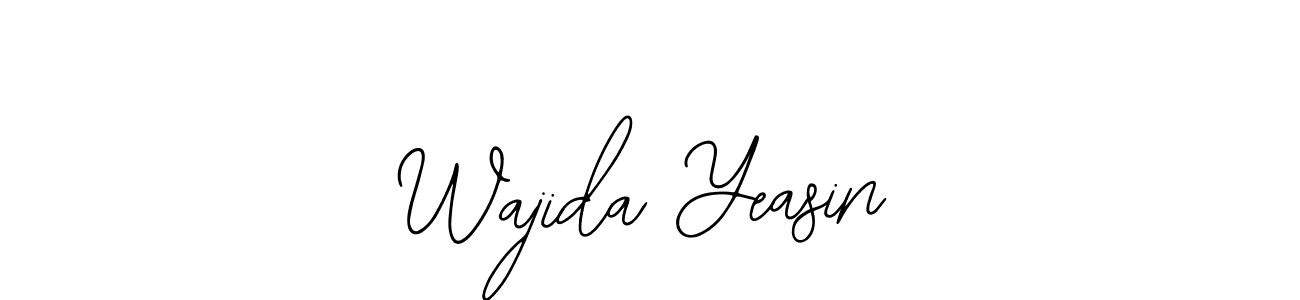 Also we have Wajida Yeasin name is the best signature style. Create professional handwritten signature collection using Bearetta-2O07w autograph style. Wajida Yeasin signature style 12 images and pictures png