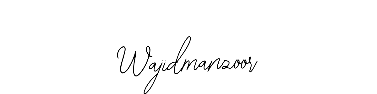 Design your own signature with our free online signature maker. With this signature software, you can create a handwritten (Bearetta-2O07w) signature for name Wajidmanzoor. Wajidmanzoor signature style 12 images and pictures png