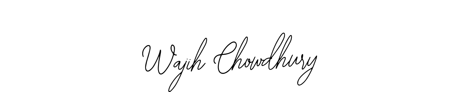 Design your own signature with our free online signature maker. With this signature software, you can create a handwritten (Bearetta-2O07w) signature for name Wajih Chowdhury. Wajih Chowdhury signature style 12 images and pictures png