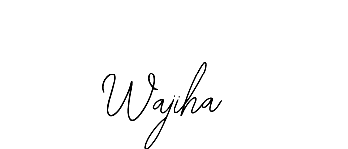 Use a signature maker to create a handwritten signature online. With this signature software, you can design (Bearetta-2O07w) your own signature for name Wajiha . Wajiha  signature style 12 images and pictures png