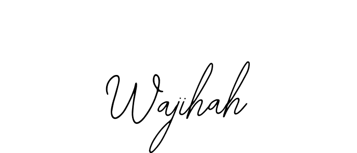 Make a beautiful signature design for name Wajihah. Use this online signature maker to create a handwritten signature for free. Wajihah signature style 12 images and pictures png