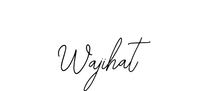 Wajihat stylish signature style. Best Handwritten Sign (Bearetta-2O07w) for my name. Handwritten Signature Collection Ideas for my name Wajihat. Wajihat signature style 12 images and pictures png