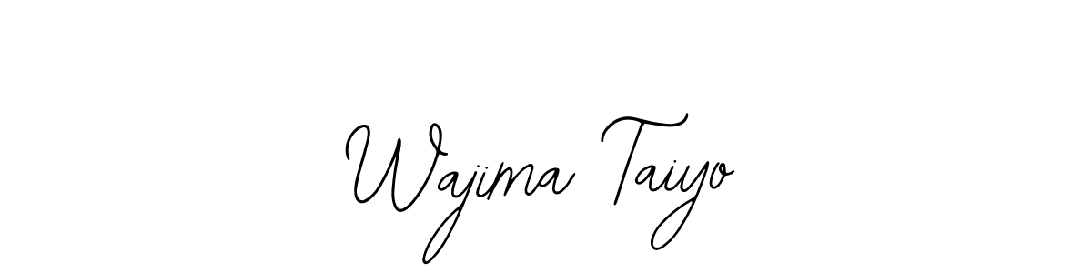 Similarly Bearetta-2O07w is the best handwritten signature design. Signature creator online .You can use it as an online autograph creator for name Wajima Taiyo. Wajima Taiyo signature style 12 images and pictures png