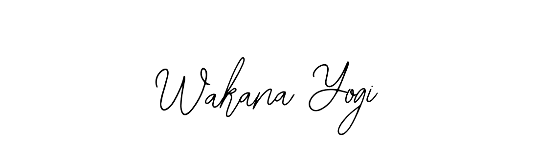 Also You can easily find your signature by using the search form. We will create Wakana Yogi name handwritten signature images for you free of cost using Bearetta-2O07w sign style. Wakana Yogi signature style 12 images and pictures png