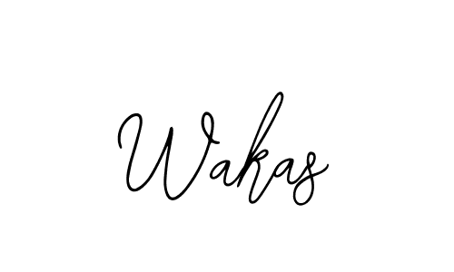 Create a beautiful signature design for name Wakas. With this signature (Bearetta-2O07w) fonts, you can make a handwritten signature for free. Wakas signature style 12 images and pictures png