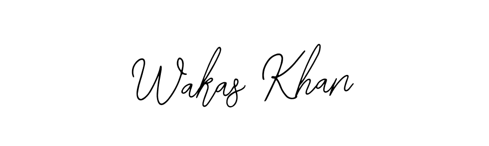Create a beautiful signature design for name Wakas Khan. With this signature (Bearetta-2O07w) fonts, you can make a handwritten signature for free. Wakas Khan signature style 12 images and pictures png