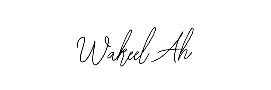 Bearetta-2O07w is a professional signature style that is perfect for those who want to add a touch of class to their signature. It is also a great choice for those who want to make their signature more unique. Get Wakeel Ah name to fancy signature for free. Wakeel Ah signature style 12 images and pictures png