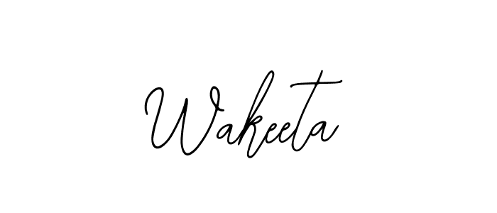 How to Draw Wakeeta signature style? Bearetta-2O07w is a latest design signature styles for name Wakeeta. Wakeeta signature style 12 images and pictures png