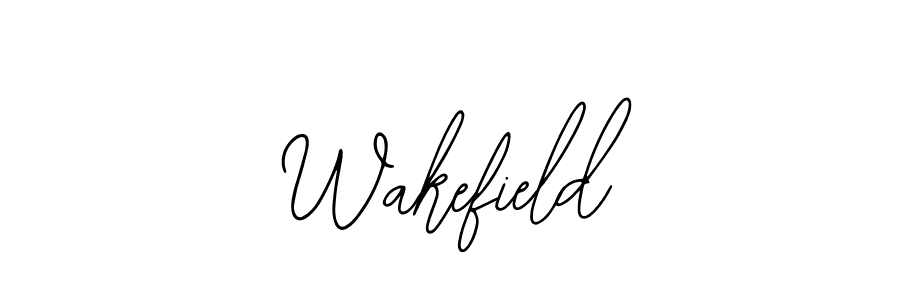 Use a signature maker to create a handwritten signature online. With this signature software, you can design (Bearetta-2O07w) your own signature for name Wakefield. Wakefield signature style 12 images and pictures png