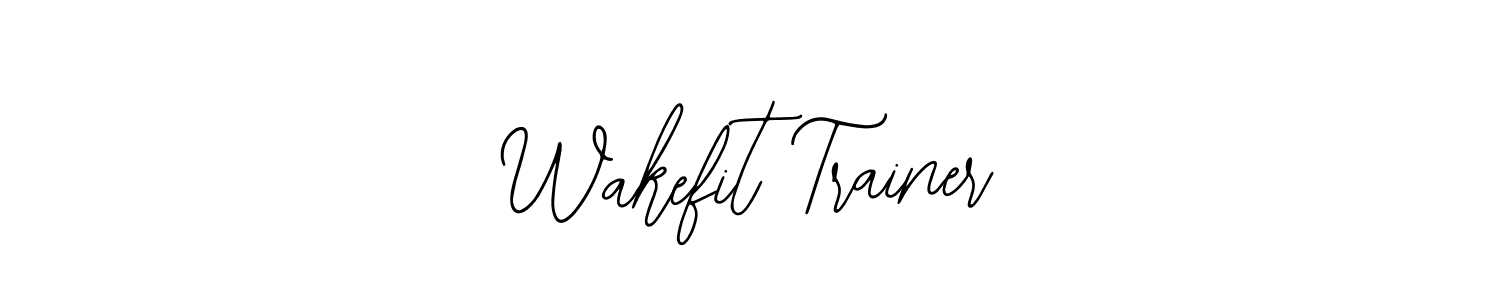 The best way (Bearetta-2O07w) to make a short signature is to pick only two or three words in your name. The name Wakefit Trainer include a total of six letters. For converting this name. Wakefit Trainer signature style 12 images and pictures png