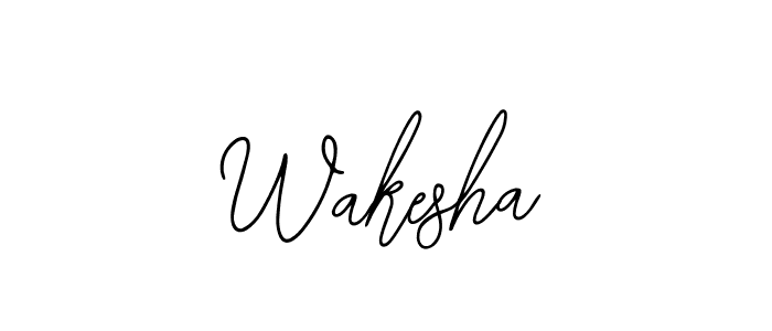 You should practise on your own different ways (Bearetta-2O07w) to write your name (Wakesha) in signature. don't let someone else do it for you. Wakesha signature style 12 images and pictures png