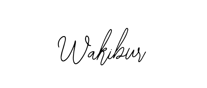 How to make Wakibur signature? Bearetta-2O07w is a professional autograph style. Create handwritten signature for Wakibur name. Wakibur signature style 12 images and pictures png