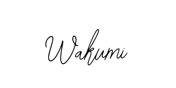 How to make Wakumi name signature. Use Bearetta-2O07w style for creating short signs online. This is the latest handwritten sign. Wakumi signature style 12 images and pictures png