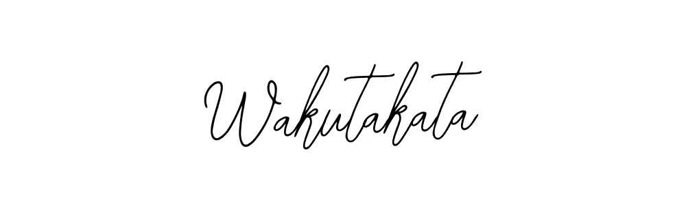Design your own signature with our free online signature maker. With this signature software, you can create a handwritten (Bearetta-2O07w) signature for name Wakutakata. Wakutakata signature style 12 images and pictures png