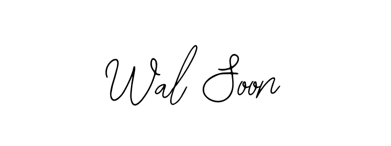 The best way (Bearetta-2O07w) to make a short signature is to pick only two or three words in your name. The name Wal Soon include a total of six letters. For converting this name. Wal Soon signature style 12 images and pictures png