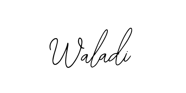 Design your own signature with our free online signature maker. With this signature software, you can create a handwritten (Bearetta-2O07w) signature for name Waladi. Waladi signature style 12 images and pictures png