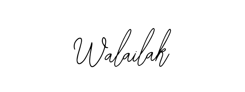 Use a signature maker to create a handwritten signature online. With this signature software, you can design (Bearetta-2O07w) your own signature for name Walailak. Walailak signature style 12 images and pictures png