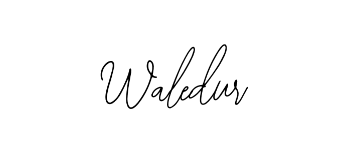 if you are searching for the best signature style for your name Waledur. so please give up your signature search. here we have designed multiple signature styles  using Bearetta-2O07w. Waledur signature style 12 images and pictures png
