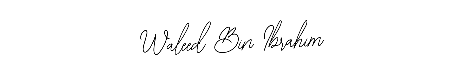 if you are searching for the best signature style for your name Waleed Bin Ibrahim. so please give up your signature search. here we have designed multiple signature styles  using Bearetta-2O07w. Waleed Bin Ibrahim signature style 12 images and pictures png