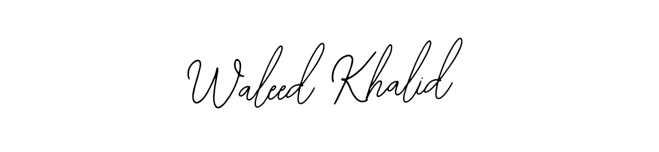 Also You can easily find your signature by using the search form. We will create Waleed Khalid name handwritten signature images for you free of cost using Bearetta-2O07w sign style. Waleed Khalid signature style 12 images and pictures png