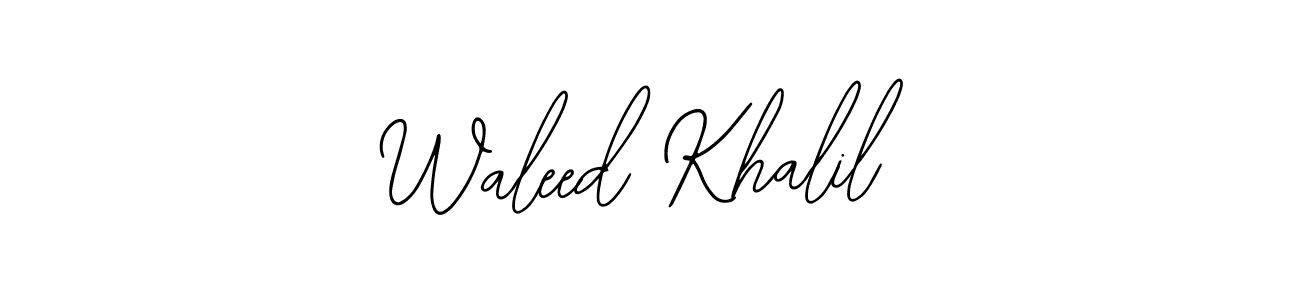 Once you've used our free online signature maker to create your best signature Bearetta-2O07w style, it's time to enjoy all of the benefits that Waleed Khalil name signing documents. Waleed Khalil signature style 12 images and pictures png