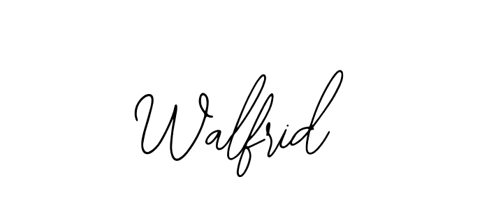 Make a beautiful signature design for name Walfrid. With this signature (Bearetta-2O07w) style, you can create a handwritten signature for free. Walfrid signature style 12 images and pictures png