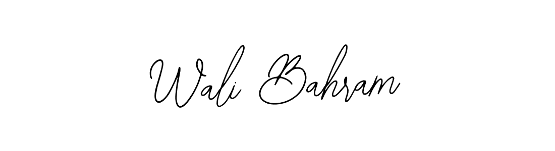 Also You can easily find your signature by using the search form. We will create Wali Bahram name handwritten signature images for you free of cost using Bearetta-2O07w sign style. Wali Bahram signature style 12 images and pictures png