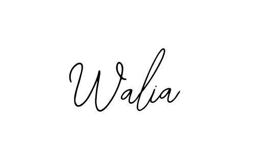 Design your own signature with our free online signature maker. With this signature software, you can create a handwritten (Bearetta-2O07w) signature for name Walia. Walia signature style 12 images and pictures png