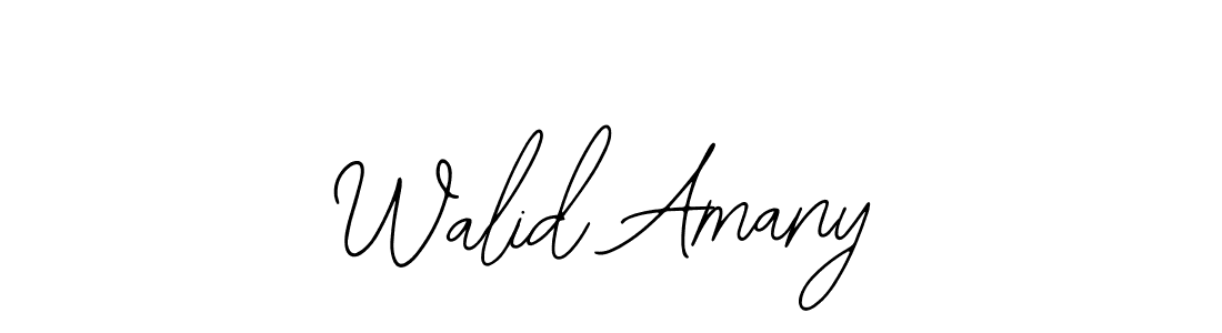 Also You can easily find your signature by using the search form. We will create Walid Amany name handwritten signature images for you free of cost using Bearetta-2O07w sign style. Walid Amany signature style 12 images and pictures png