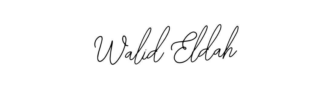 Use a signature maker to create a handwritten signature online. With this signature software, you can design (Bearetta-2O07w) your own signature for name Walid Eldah. Walid Eldah signature style 12 images and pictures png