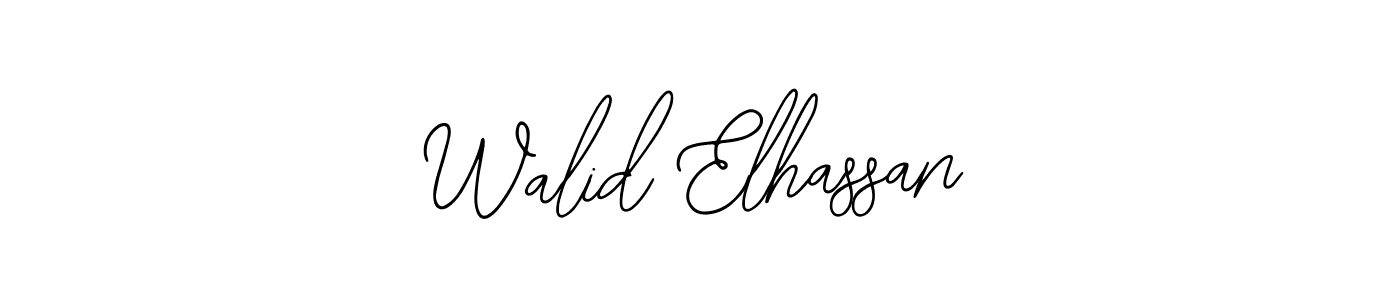 Make a beautiful signature design for name Walid Elhassan. Use this online signature maker to create a handwritten signature for free. Walid Elhassan signature style 12 images and pictures png