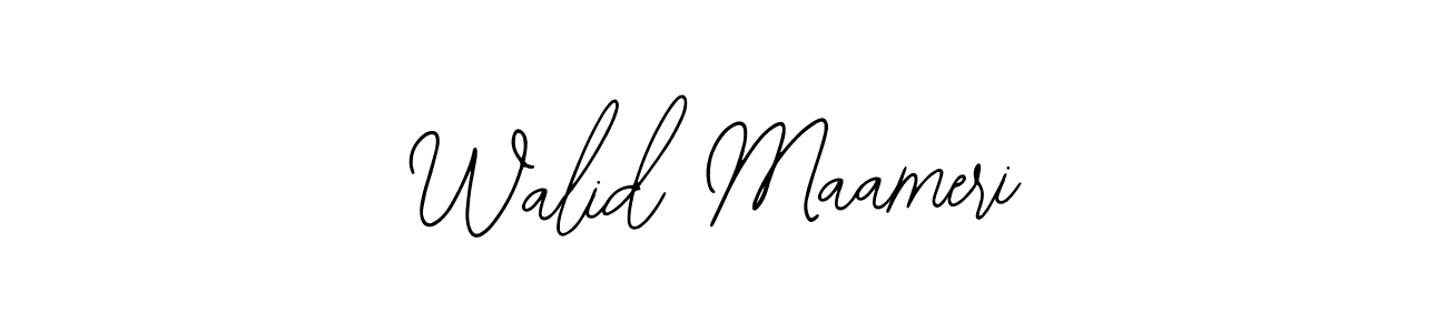 How to make Walid Maameri name signature. Use Bearetta-2O07w style for creating short signs online. This is the latest handwritten sign. Walid Maameri signature style 12 images and pictures png