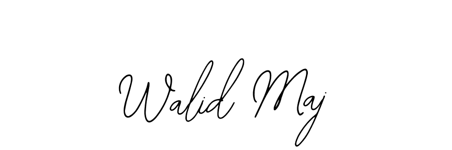 You should practise on your own different ways (Bearetta-2O07w) to write your name (Walid Maj) in signature. don't let someone else do it for you. Walid Maj signature style 12 images and pictures png