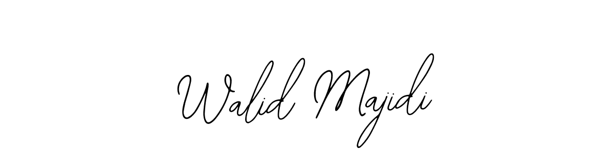 How to make Walid Majidi name signature. Use Bearetta-2O07w style for creating short signs online. This is the latest handwritten sign. Walid Majidi signature style 12 images and pictures png