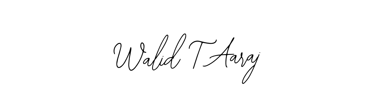 if you are searching for the best signature style for your name Walid T Aaraj. so please give up your signature search. here we have designed multiple signature styles  using Bearetta-2O07w. Walid T Aaraj signature style 12 images and pictures png