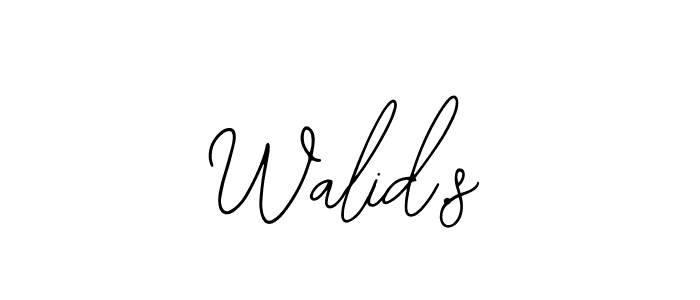 Create a beautiful signature design for name Walid.s. With this signature (Bearetta-2O07w) fonts, you can make a handwritten signature for free. Walid.s signature style 12 images and pictures png