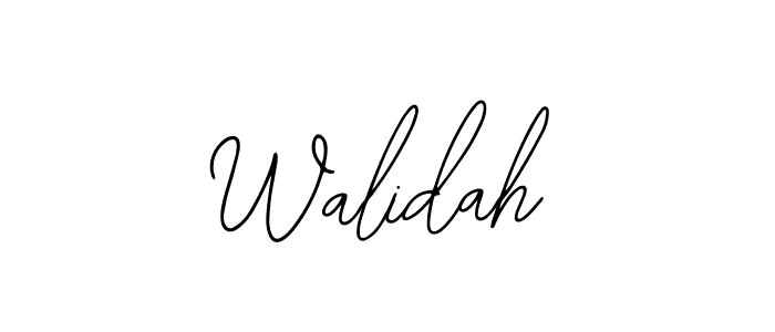 You should practise on your own different ways (Bearetta-2O07w) to write your name (Walidah) in signature. don't let someone else do it for you. Walidah signature style 12 images and pictures png