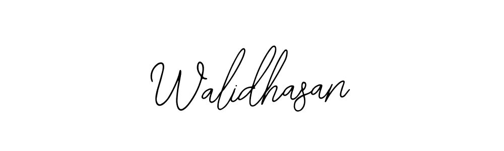 Also we have Walidhasan name is the best signature style. Create professional handwritten signature collection using Bearetta-2O07w autograph style. Walidhasan signature style 12 images and pictures png