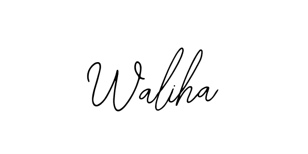 Bearetta-2O07w is a professional signature style that is perfect for those who want to add a touch of class to their signature. It is also a great choice for those who want to make their signature more unique. Get Waliha name to fancy signature for free. Waliha signature style 12 images and pictures png