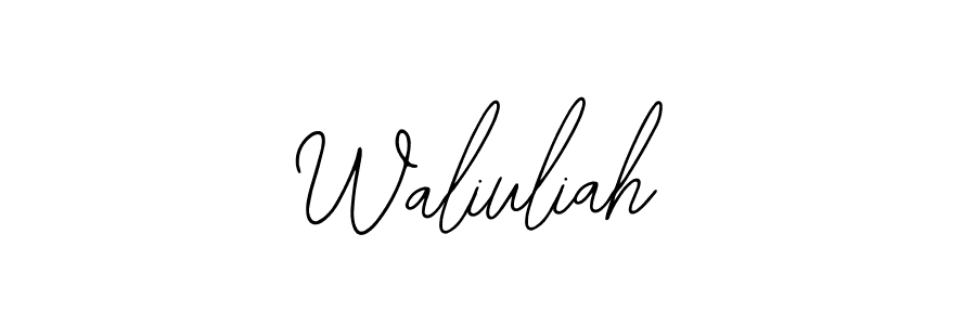 Waliuliah stylish signature style. Best Handwritten Sign (Bearetta-2O07w) for my name. Handwritten Signature Collection Ideas for my name Waliuliah. Waliuliah signature style 12 images and pictures png