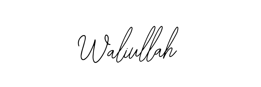 How to make Waliullah signature? Bearetta-2O07w is a professional autograph style. Create handwritten signature for Waliullah name. Waliullah signature style 12 images and pictures png