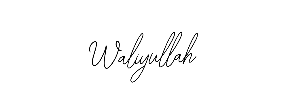 Also You can easily find your signature by using the search form. We will create Waliyullah name handwritten signature images for you free of cost using Bearetta-2O07w sign style. Waliyullah signature style 12 images and pictures png