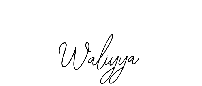 Waliyya stylish signature style. Best Handwritten Sign (Bearetta-2O07w) for my name. Handwritten Signature Collection Ideas for my name Waliyya. Waliyya signature style 12 images and pictures png