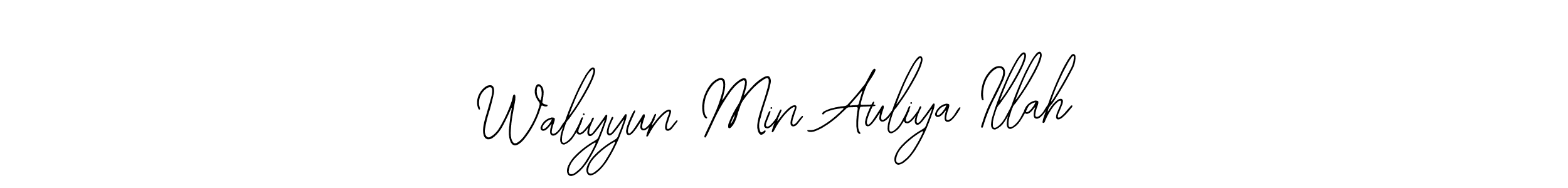 Waliyyun Min Auliya Illah stylish signature style. Best Handwritten Sign (Bearetta-2O07w) for my name. Handwritten Signature Collection Ideas for my name Waliyyun Min Auliya Illah. Waliyyun Min Auliya Illah signature style 12 images and pictures png