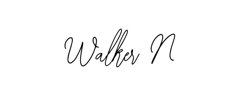 Design your own signature with our free online signature maker. With this signature software, you can create a handwritten (Bearetta-2O07w) signature for name Walker N. Walker N signature style 12 images and pictures png